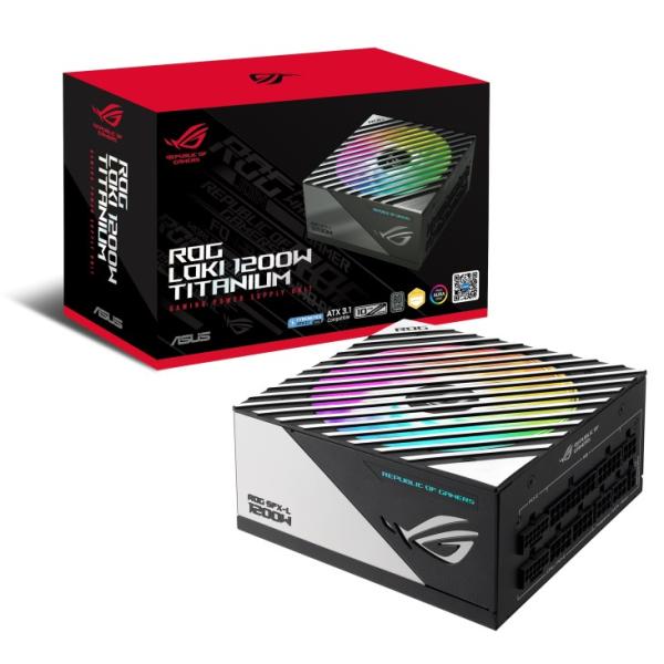 ASUS zdroj 1200W ROG LOKI SFX-L GAMING,  120 mm,  Plně Modulární,  80+ Titanium,  ARGB,  SFX-L