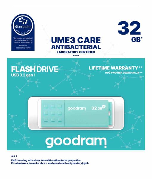 GOODRAM Flash Disk 2x32GB UME3,  USB 3.2 CARE2