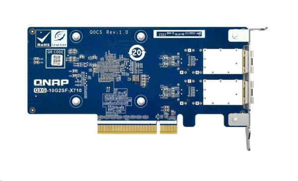 QNAP QXG-10G2SF-X710 rozšiřující karta 2x 10Gb SFP+ pro PC i NAS4