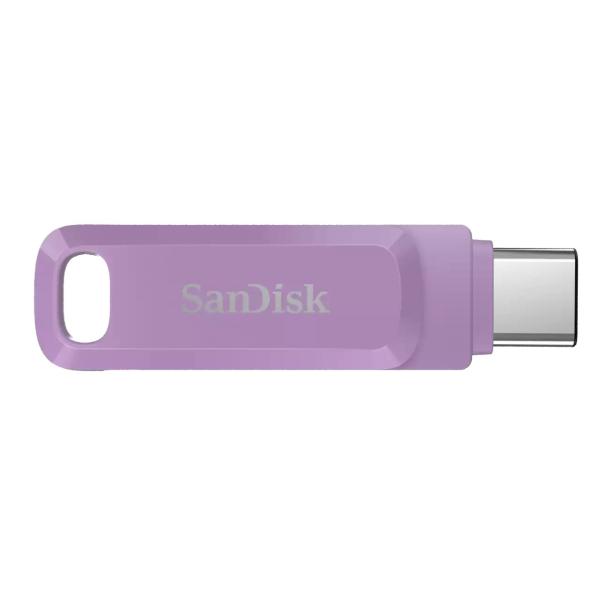 SanDisk Flash Disk 64GB Ultra Dual Drive Go,  USB-C 3.2,  Fialová