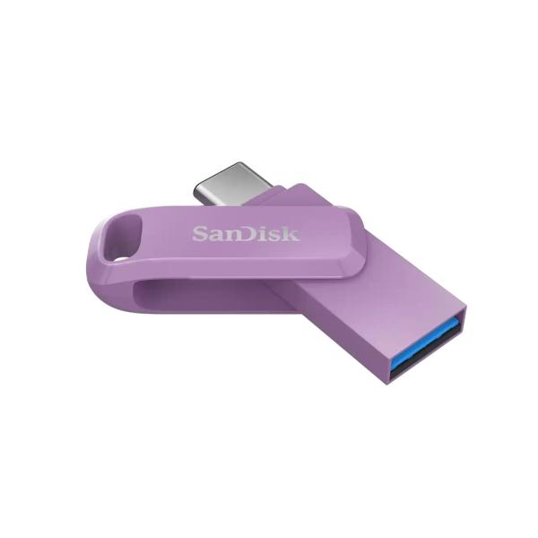 SanDisk Flash Disk 64GB Ultra Dual Drive Go,  USB-C 3.2,  Fialová1