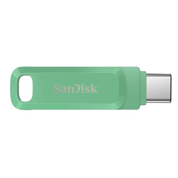 SanDisk Flash Disk 256GB Ultra Dual Drive Go,  USB-C 3.2,  Zelená