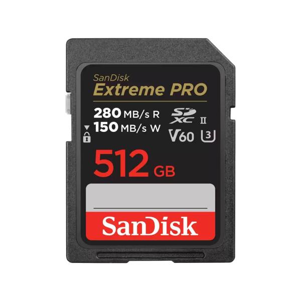 SanDisk MicroSDXC karta 512GB Extreme PRO (R:280/ W:150 MB/ s,  UHS-II,  V60)
