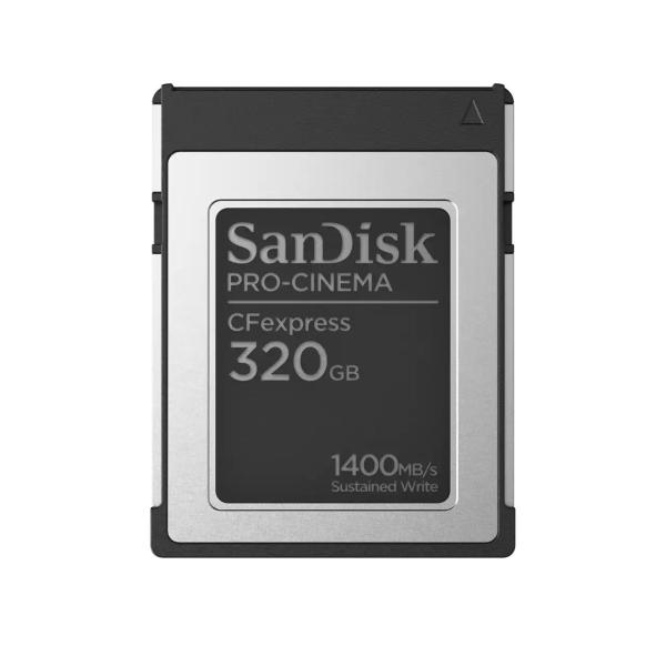 SanDisk CFexpress karta 320GB PRO-CINEMA Typ B (R:1700/ W:1500 MB/ s)