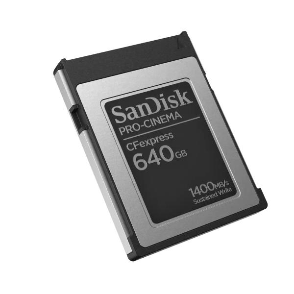 SanDisk CFexpress karta 640GB PRO-CINEMA Typ B (R:1700/W:1500 MB/s)2