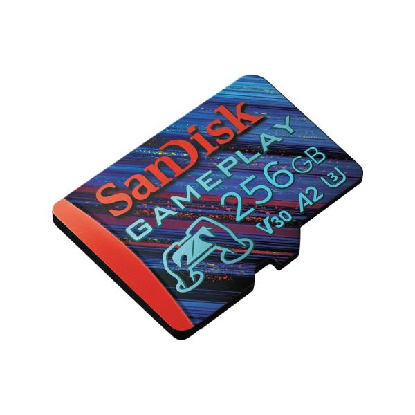 SanDisk MicroSDXC karta 256GB GamePlay (R:190/ W:130 MB/ s,  UHS-I,  V30,  A2)1