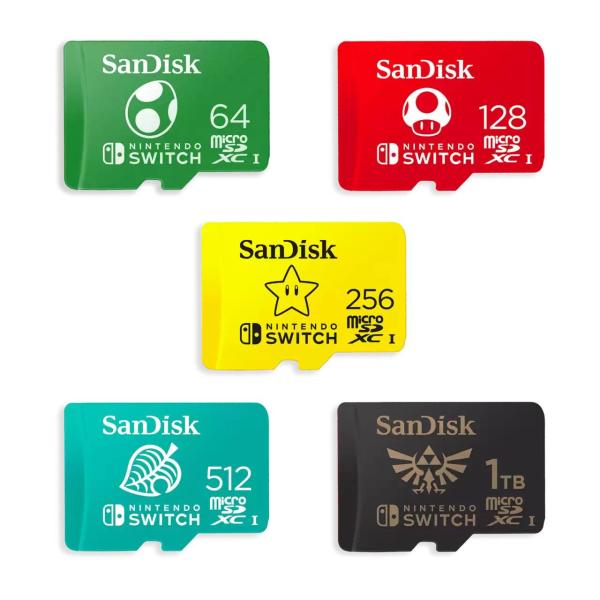 SanDisk MicroSDXC karta 1TB pro Nintendo Switch (R:100/ W:90 MB/ s,  UHS-I)1