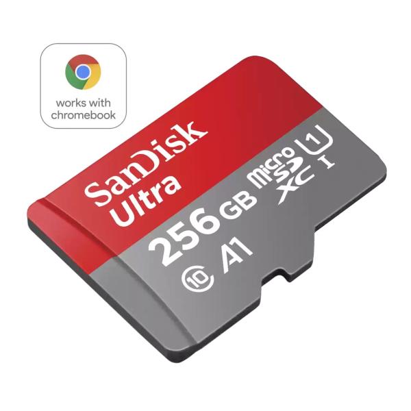 SanDisk MicroSDXC karta 256GB Ultra pro Chromebook (R:160/ W:260 MB/ s,  UHS I,  C10,  A1)1