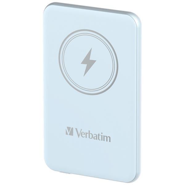 VERBATIM Powerbanka Charge "n" Go,  Magnetická,  5000 mAh,  USB-C,  Modrá1
