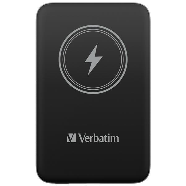 VERBATIM Powerbanka Charge "n" Go,  Magnetická,  10000 mAh,  USB-C,  Černá