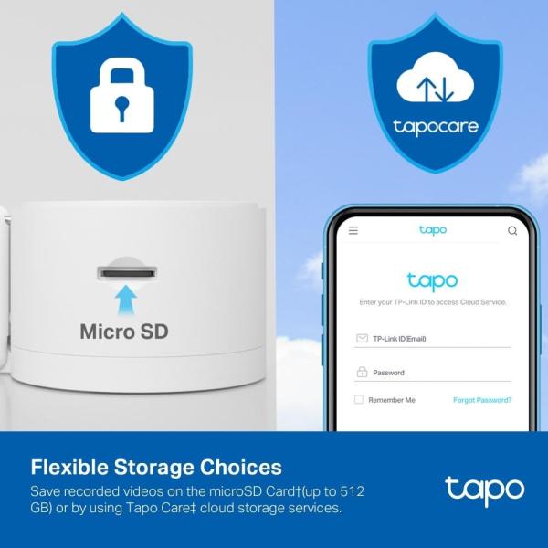 TP-Link Tapo C125 domácí/ indoor kamera (4MP,  2K QHD 1440p,  WiFi,  IR 10m,  microSD)3