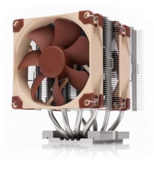 NOCTUA Chladič CPU NH-D9 DX-4677 4U,  2x 92mm,  LGA4677,  LGA4710,  hnědá/ stříbrná