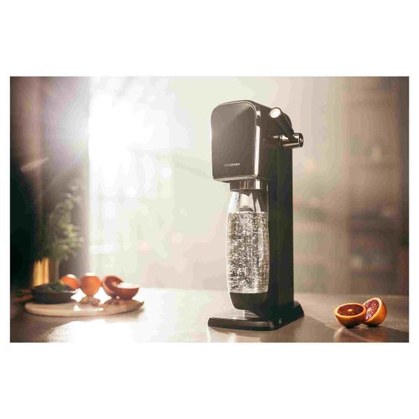 SodaStream ART výrobník sody, mechanický, 1l láhev, bombička s CO2, černý0