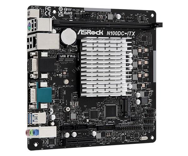 ASRock MB Alder Lake-N N100DC-ITX,  Intel N100,  1xDDR4,  1xHDMI,  1xVGA,  mITX2