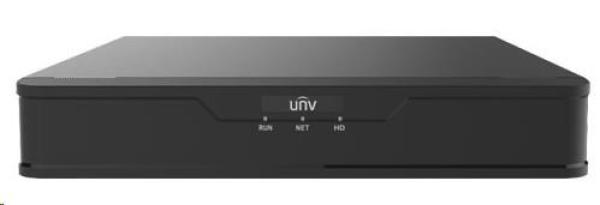 Uniview Hybridní NVR,  6 kanálů (max. 4 analog nebo až 6 IP),  až 8MPx,  (bez HDD)