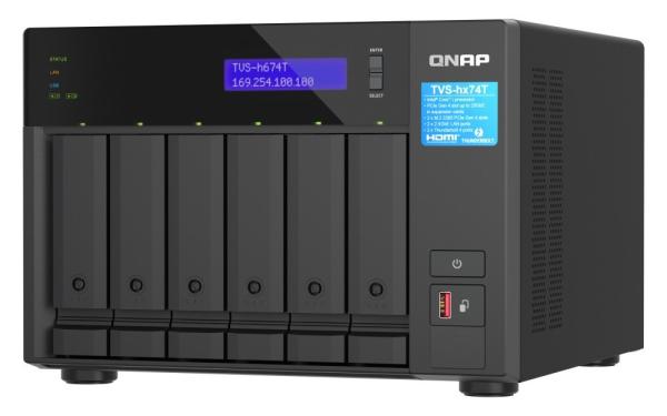 QNAP TVS-h674T-i5-32G(6C/ IntelCorei512400/ 4, 4GHz/ 32GBRAM/ 6x3, 5"SATA/ 2x2, 5GBe/ 2xThunder/ 3xUSB3.2/ 1xHDMI/ 2xM.2/ 2xPCIe)