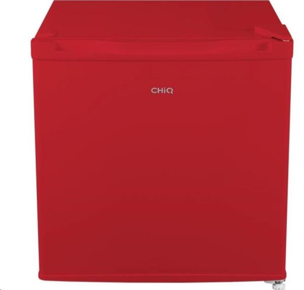 CHiQ CSD46D4RE minibar,  46 litrů,  2 přihrádky,  0 °C až +10 °C,  39 dB,  červený1