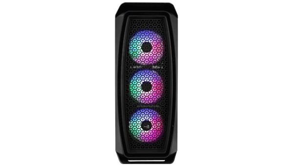 AEROCOOL skříň Aero One Frost ML G,  Mid tower,  2x USB 3.0,  2x audio,  4x 120mm RGB Fan,  bez zdroje5