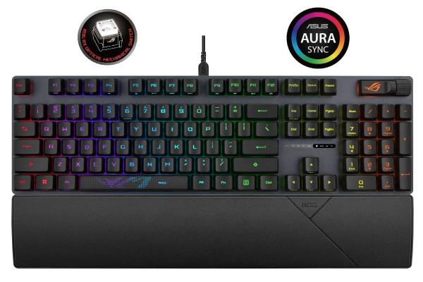 ASUS klávesnice ROG STRIX SCOPE II, mechanická, drátová, ROG RX RED / PBT, US