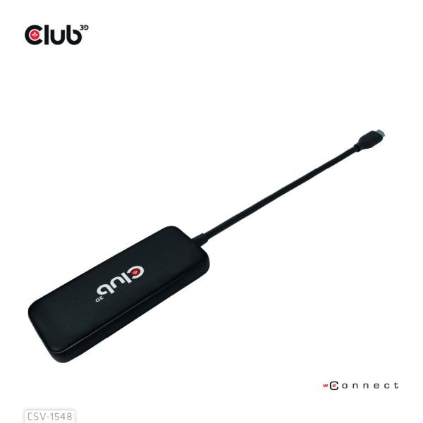 Club3D hub 1xUSB-C na 4xUSB-C,  10Gbps port,  PD 3.03