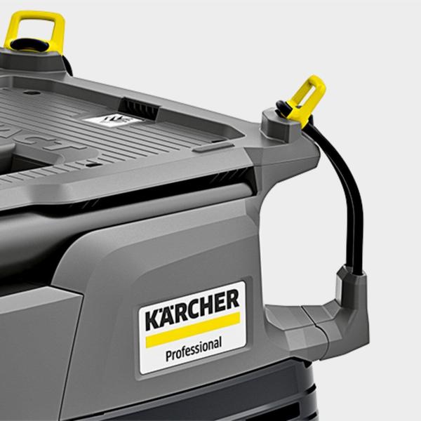 Karcher NT 30/ 1 Tact víceúčelový průmyslový vysavač,  1380 W,  30 l,  69 dB,  74 l/ s,  PES filtr,  kovová kola2