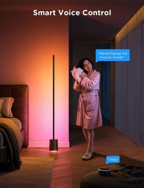 Govee Floor Lamp Pro RGBICWW LED lampa s reproduktorem + ovladač9