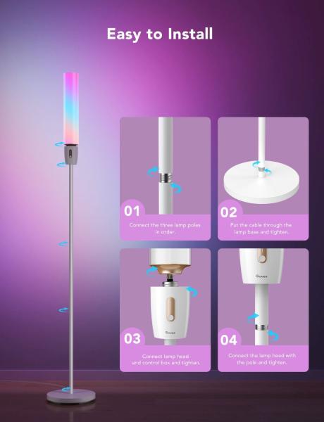 Govee Cylinder Smart RGBICWW LED Lampa4