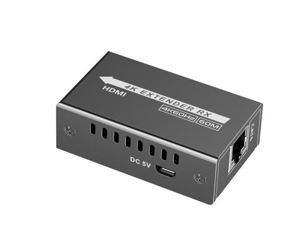 PremiumCord USB-C na HDMI extender přes patch kabel Cat5e/ 6/ 6a 4K@60Hz na 60m2
