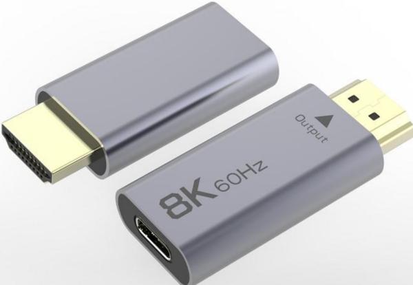 PremiumCord Adaptér USB-C na HDMI rozlišení obrazu 8K@60Hz,4K@144Hz Hliník