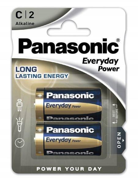 Panasonic Alkalická baterie LR14EPS/ 2BP Everyday Power (Blistr 2 ks)