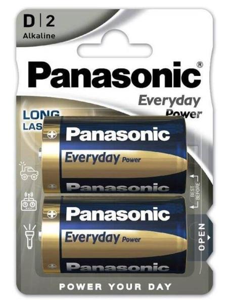 Panasonic Alkalická baterie LR20EPS/ 2BP Everyday Power (Blistr 2 ks)