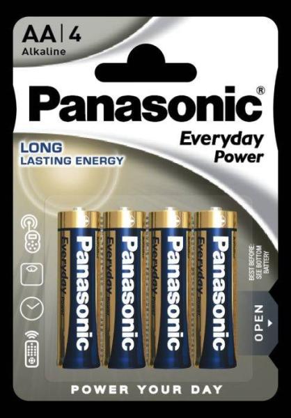 Panasonic Alkalická baterie LR6EPS/ 4BP Everyday Power (Blistr 4 ks)