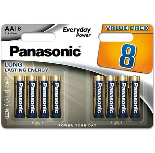 Panasonic Alkalická baterie LR6EPS/ 8BW Everyday Power (Blistr 8 ks)