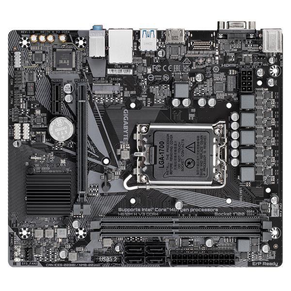 GIGABYTE MB Sc LGA1700 H610M H V3 DDR4,  Intel H610,  2xDDR4,  1xHDMI,  1xVGA,  mATX3