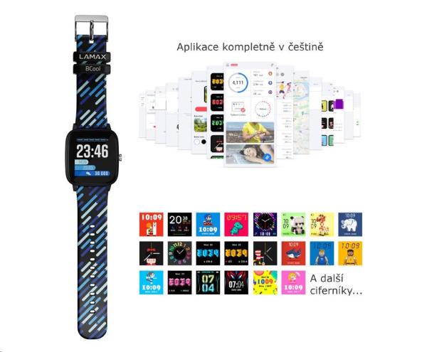 LAMAX BCool Black - chytré hodinky pro děti - BAZAR - rozbaleno5