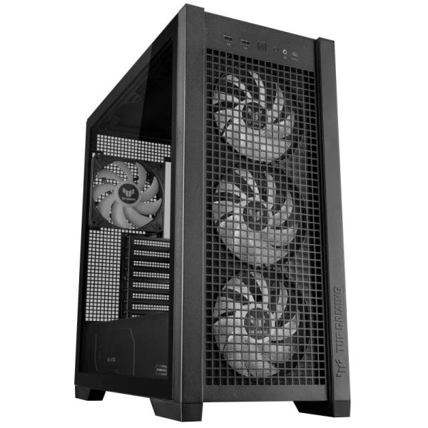 ASUS case TUF GAMING CASE (GT302) TG,  Mid Tower,  4x 140mm ARGB Fan,  černá1