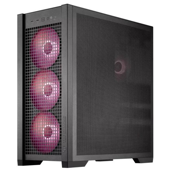 ASUS case TUF GAMING CASE (GT302) TG,  Mid Tower,  4x 140mm ARGB Fan,  černá3