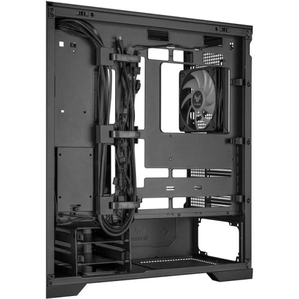 ASUS case TUF GAMING CASE (GT302) TG,  Mid Tower,  4x 140mm ARGB Fan,  černá5