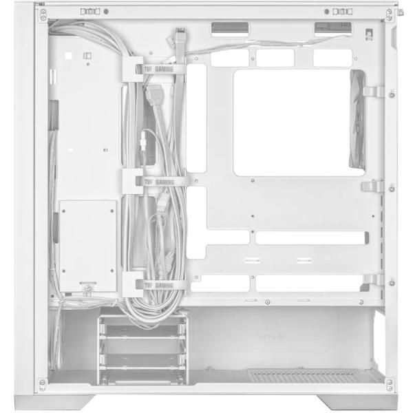 ASUS case TUF GAMING CASE (GT302) TG,  Mid Tower,  4x 140mm ARGB Fan,  bílá8