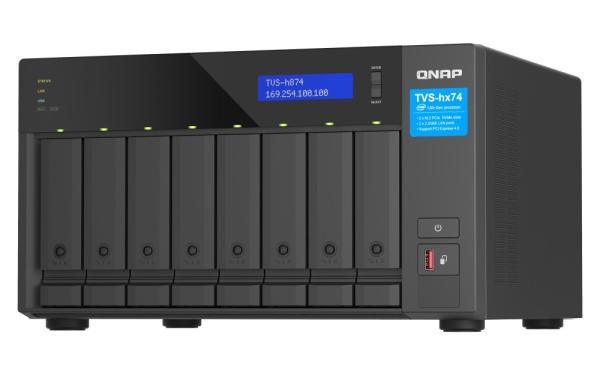 QNAP TVS-h874-i5-32G(6C/ IntelCorei5-12400/ 4, 4GHz/ 32GBRAM/ 8x3, 5"SATA/ 2x2, 5GbE/ 3xUSB3.2/ 1xHDMI/ 2xM.2/ 2xPCIe)