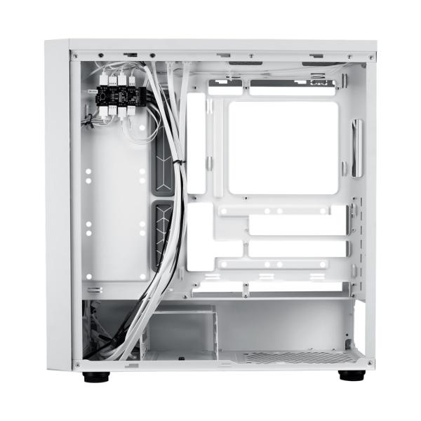 Cooler Master case MasterBox 600,  ATX,  Průhledná bočnice,  3x 140mm ARGB Fan,  1x 120mm ARGB Fan,  ARGB Hub,  Bílá3