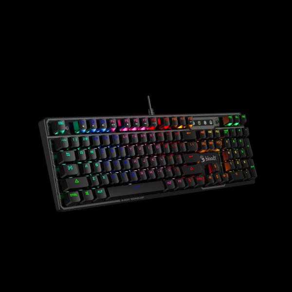 A4tech Bloody Klávesnice B750N,  herní klávesnice,  mechanická,  drátová,  Green Switch,  CZ/ SK,  Černá1