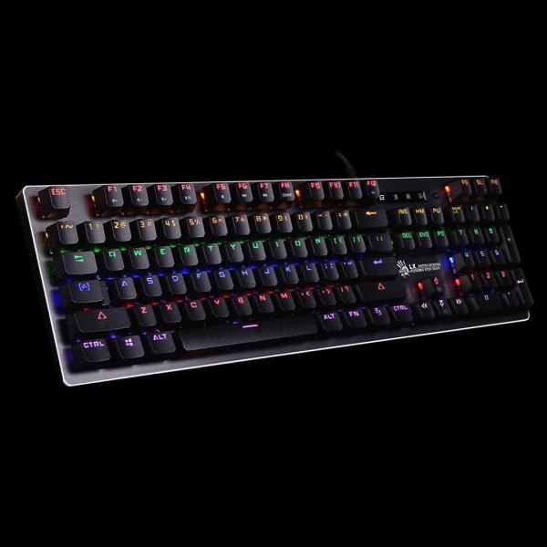 A4tech Bloody Klávesnice B760,  herní klávesnice,  mechanická,  drátová,  Green Switch,  CZ/ SK,  Černá0