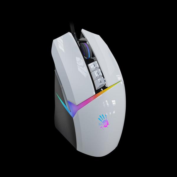 A4tech Bloody Myš W60 Max Activated, podsvícená herní myš, 12000 DPI, USB, Bílá1