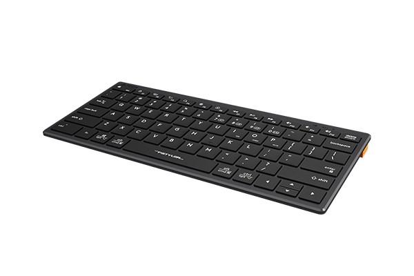 A4tech Klávesnice FBX51C, kancelářská klávesnice, membránová, bezdrátová, CZ/SK, Šedá2