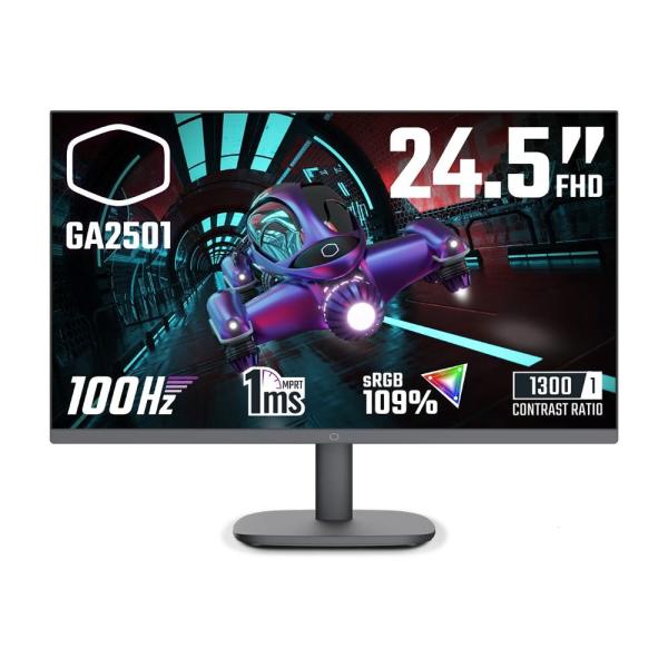 Cooler Master LCD - 24.5",  1920x1080,  100Hz,  1300:1,  250cd/ m2,  1ms,  1xHDMI,  1xVGA,  IPS