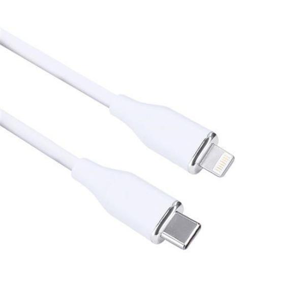 Solight USB-C/ Lightning kabel,  USB-C konektor - Lightning konektor,  silikon,  1m
