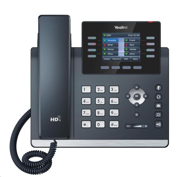 Yealink SIP-T44U SIP telefon,  320x240,  grafický 2, 8