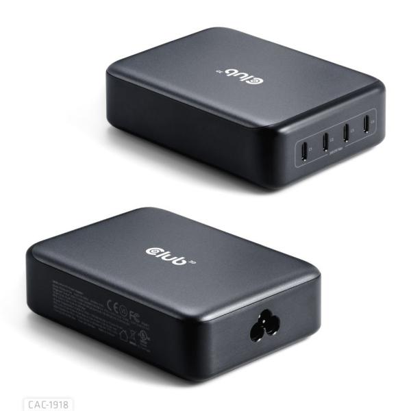 Club3D cestovní nabíječka 240W GaN technologie,  4xUSB-C,  PPS + PD 3.1 Support6