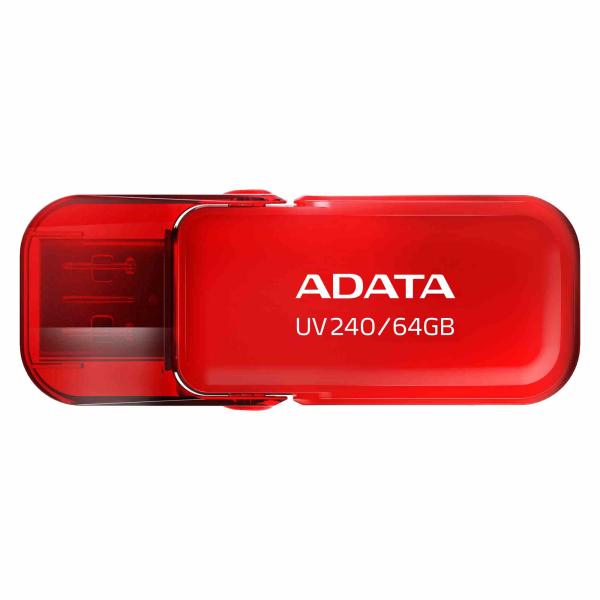 ADATA Flash Disk 64GB UV240,  USB 2.0,  červená